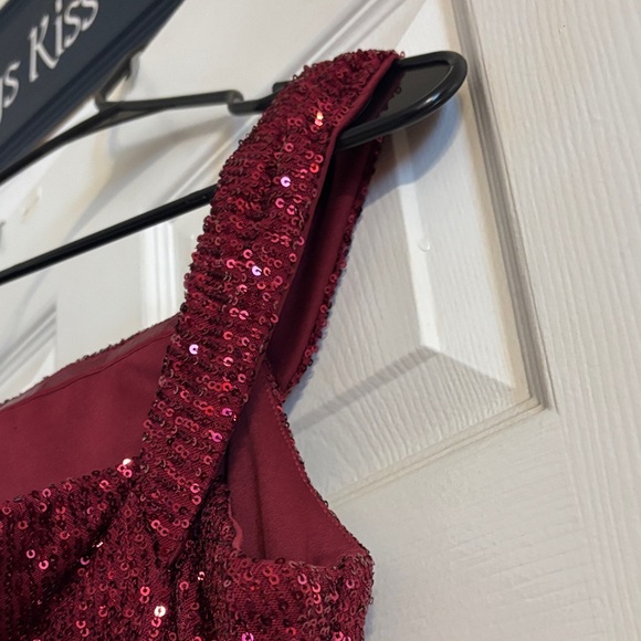 Speechless Deep Red Sequin Dress - Picture 11 of 11